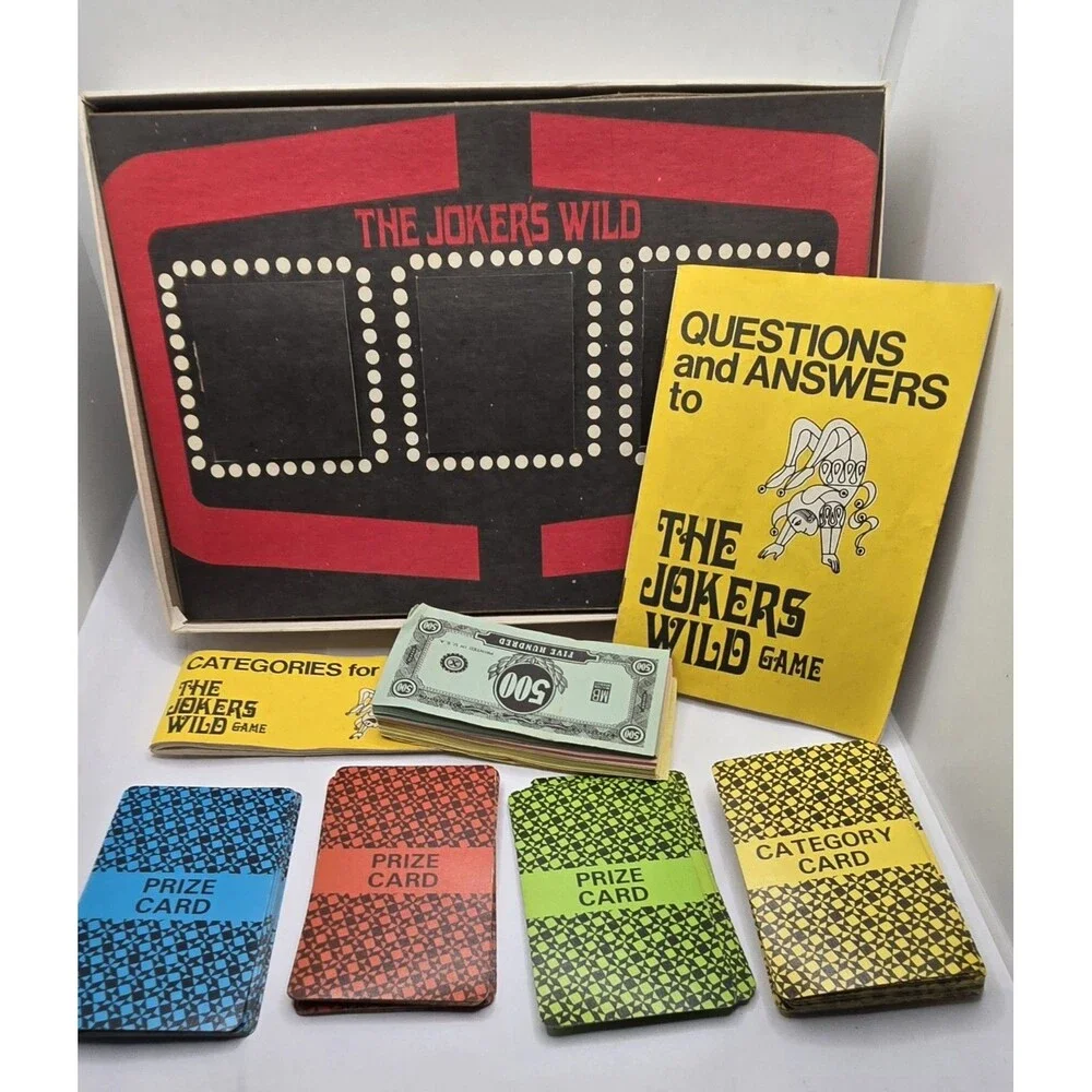 Milton Bradley The Jokers Wild Game Complete 1973 Based On Tv Show